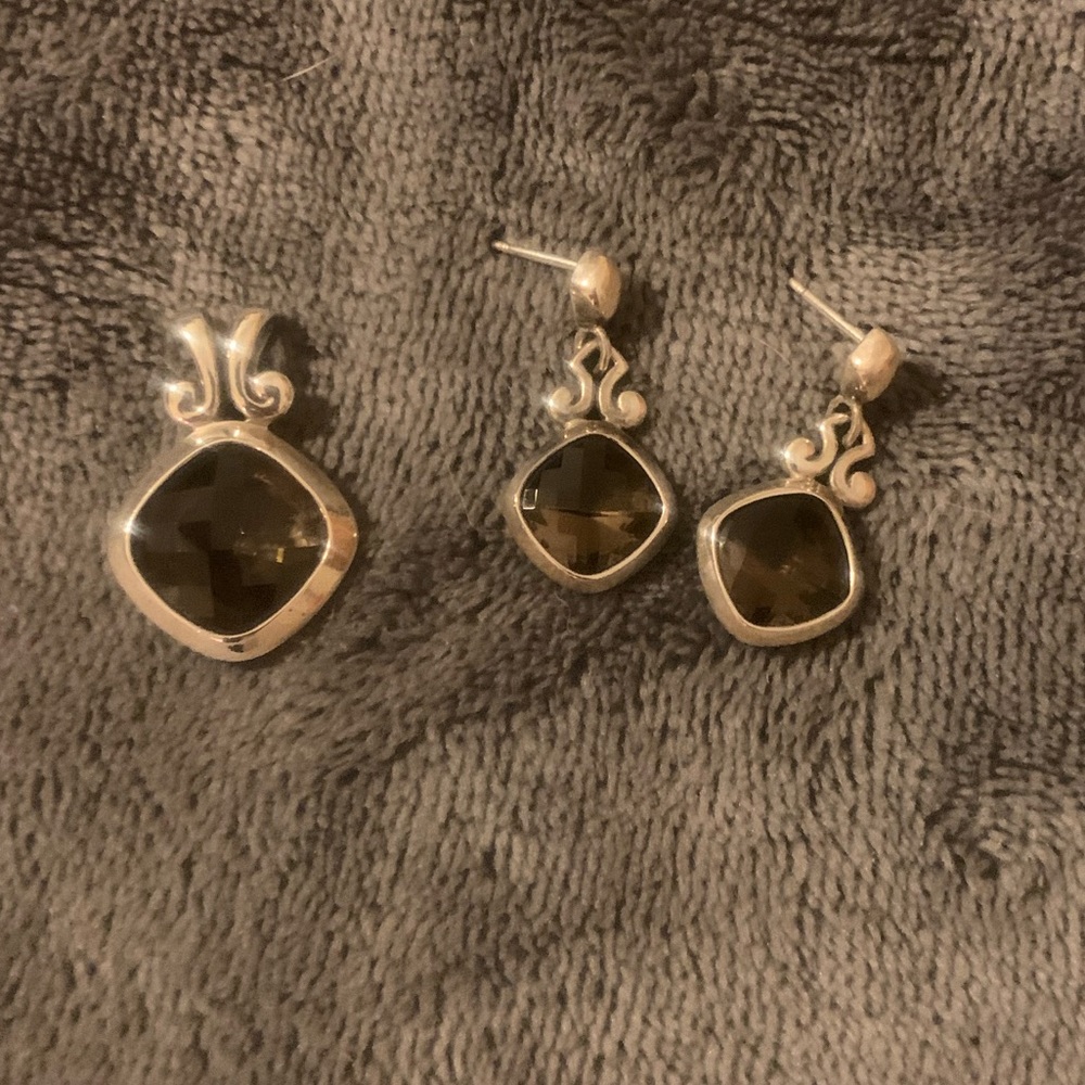James Avery Smokey Quartz set